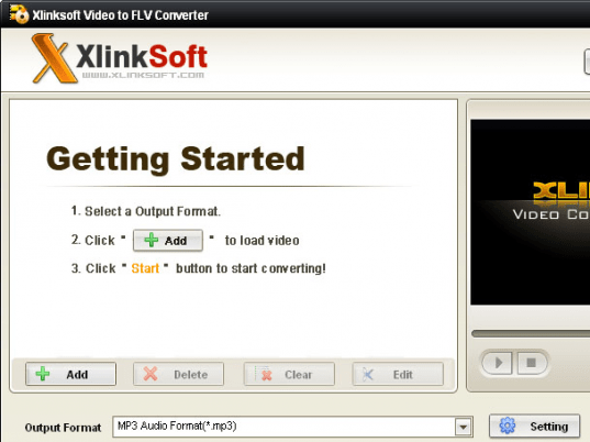 Xlinksoft Video to FLV Converter Screenshot 1