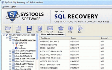 Repair Microsoft Database File Screenshot 1