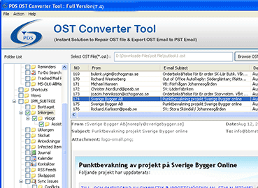 OST Export to Outlook Screenshot 1