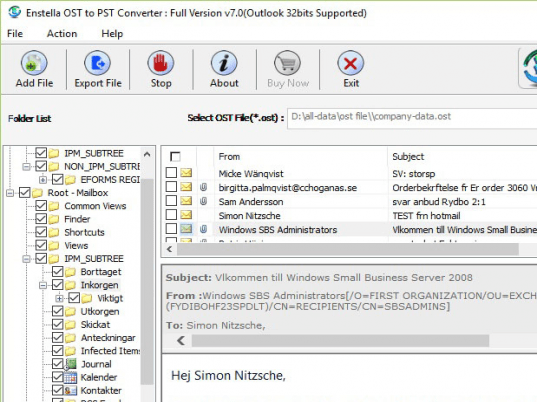Outlook Convert OST to PST Screenshot 1