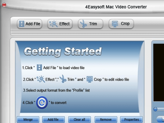 4Easysoft Mac Video Converter Screenshot 1