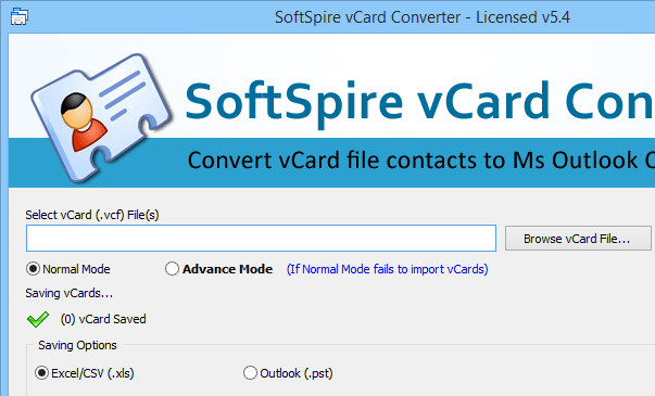 vCard Importer Screenshot 1