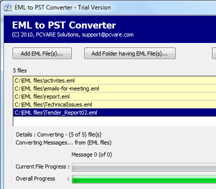 EML to Outlook Importer Screenshot 1