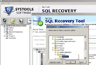 Recover MS SQL Corrupt Screenshot 1