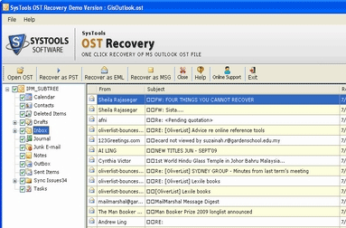 Quick Recovery for MS Exchange OST Screenshot 1