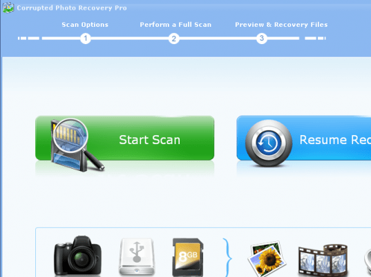 Corrupted Photo Recovery Pro Screenshot 1