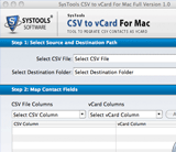 CSV to vCard Mac OS Screenshot 1