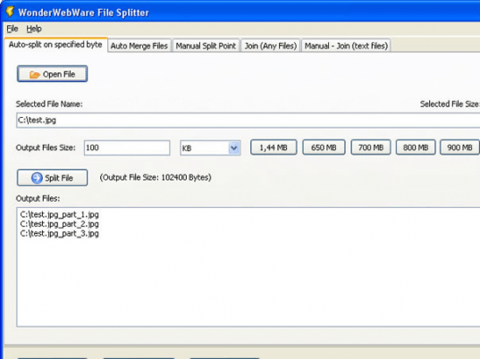 File Splitter PRO Screenshot 1