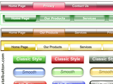 Flash Buttons InMotion! 2008 Screenshot 1