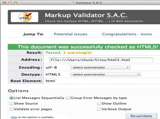 Validator S.A.C. Screenshot 1