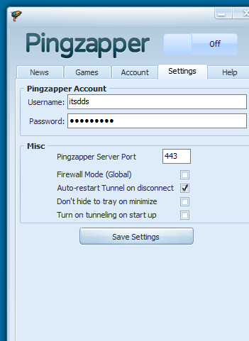 Pingzapper Screenshot 1