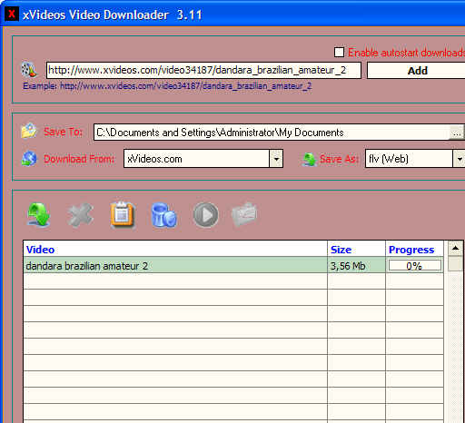 xVideos Video Downloader Screenshot 1