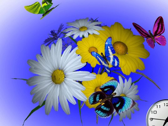 Wonderful Flowers 3D Screensaver Screenshot 1
