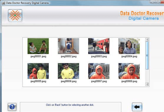 Digital Camera Lost Files Recovery Screenshot 1