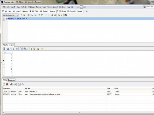 Database Editor Screenshot 1