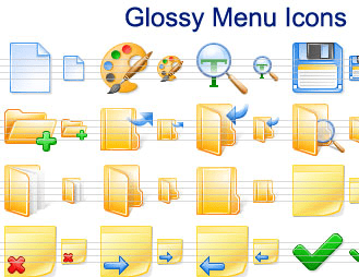 Glossy Menu Icons Screenshot 1