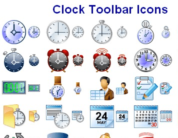 Clock Toolbar Icons Screenshot 1