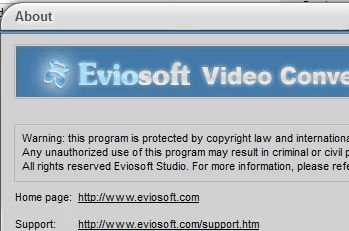 Eviosoft Video Converter Screenshot 1