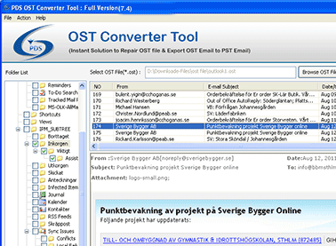OST2PST Converter Screenshot 1