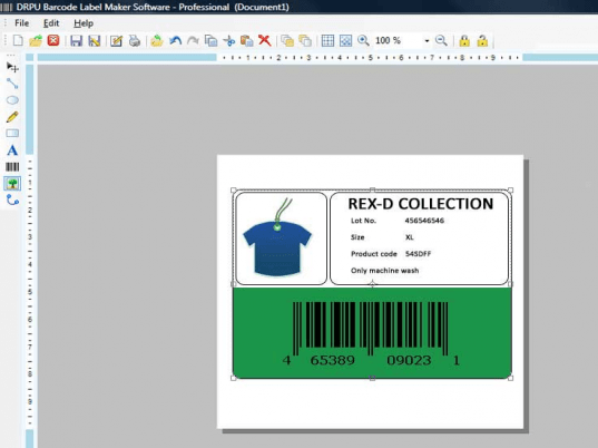 Barcode Printing Software Screenshot 1