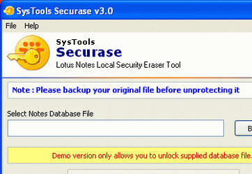 Access Protected NSF Files Screenshot 1