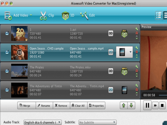 Aiseesoft Mac Video Converter Platinum Screenshot 1