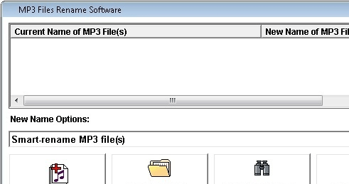 MP3 Files Rename Software Screenshot 1