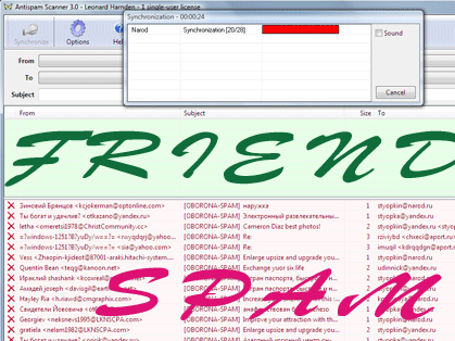 Antispam Scanner Screenshot 1