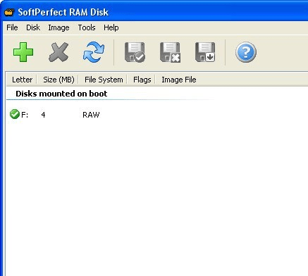 SoftPerfect RAM Disk Screenshot 1
