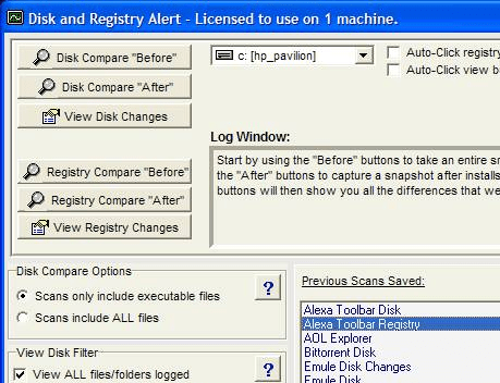 Disk and Registry Alert Screenshot 1