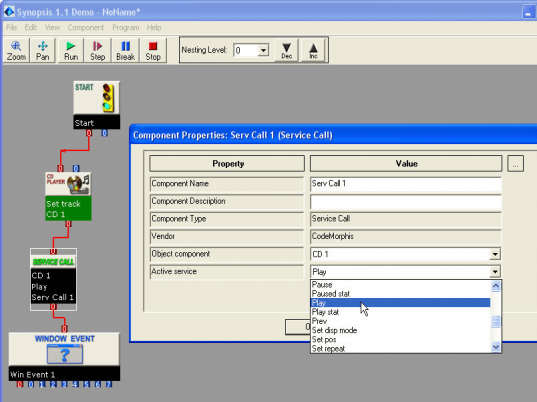 Synopsis - Visual Programming Tool Screenshot 1