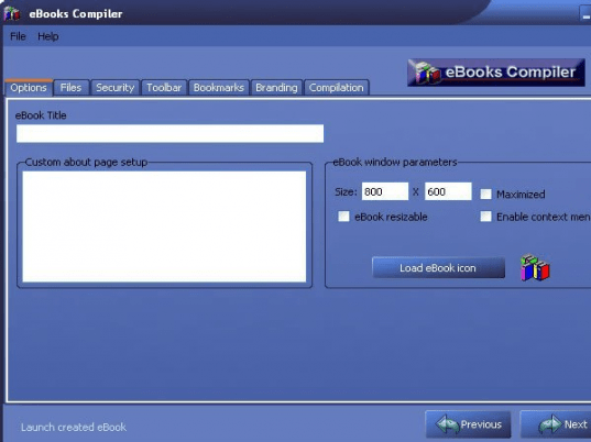eBooks Compiler Screenshot 1