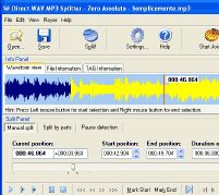 Direct WAV MP3 Splitter Screenshot 1