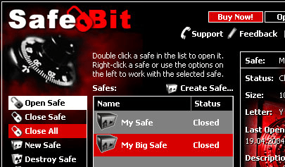 SafeBit Disk Encryption Screenshot 1