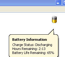Laptop Battery Power Monitor Screenshot 1