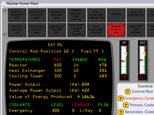 Nuclear Power Plant Simulator Screenshot 1