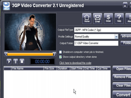 iWellsoft 3GP Video Converter Screenshot 1