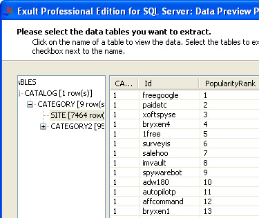 Exult Professional Edition for SQL Server Screenshot 1