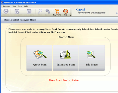 Nucleus Kernel - Formatted Drive Recovery Software Screenshot 1