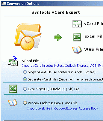 Export from MS Outlook Screenshot 1