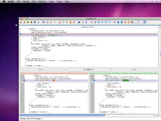 Guiffy SureMerge MacOS X Screenshot 1