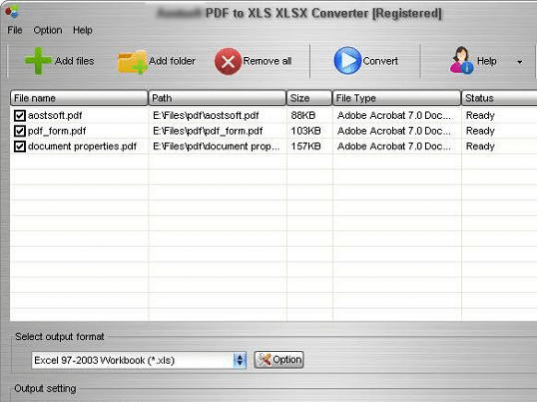 PDF To Excel Converter Screenshot 1
