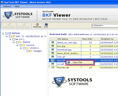 Restore Exchange Database Backup Screenshot 1