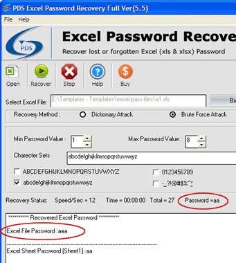 Unlock Excel Password Protection Screenshot 1