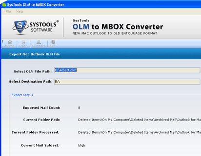 Transfer Outlook 2011 to Mac Mail Screenshot 1