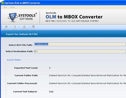 Converting OLM files to MBOX Screenshot 1