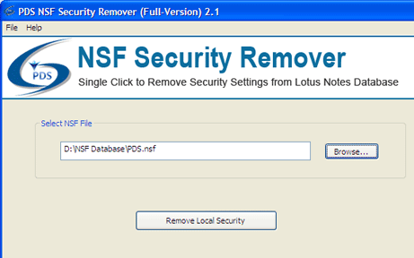 NSF Security Eraser Screenshot 1