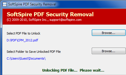 Remove Adode PDF Security Screenshot 1