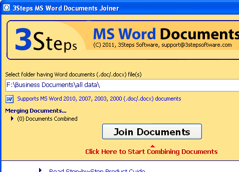 Merge Word Pages Screenshot 1