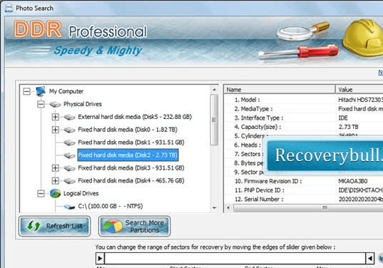 Windows Recovery Screenshot 1